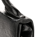 Vitello Shine Crystal Shoulder Bag Black