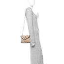 Lambskin Quilted Toy Loulou Puffer Monogram Chain Satchel Nude Powder