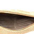 Yarn Raffia Effect Crochet Triangle Shoulder Bag Naturale