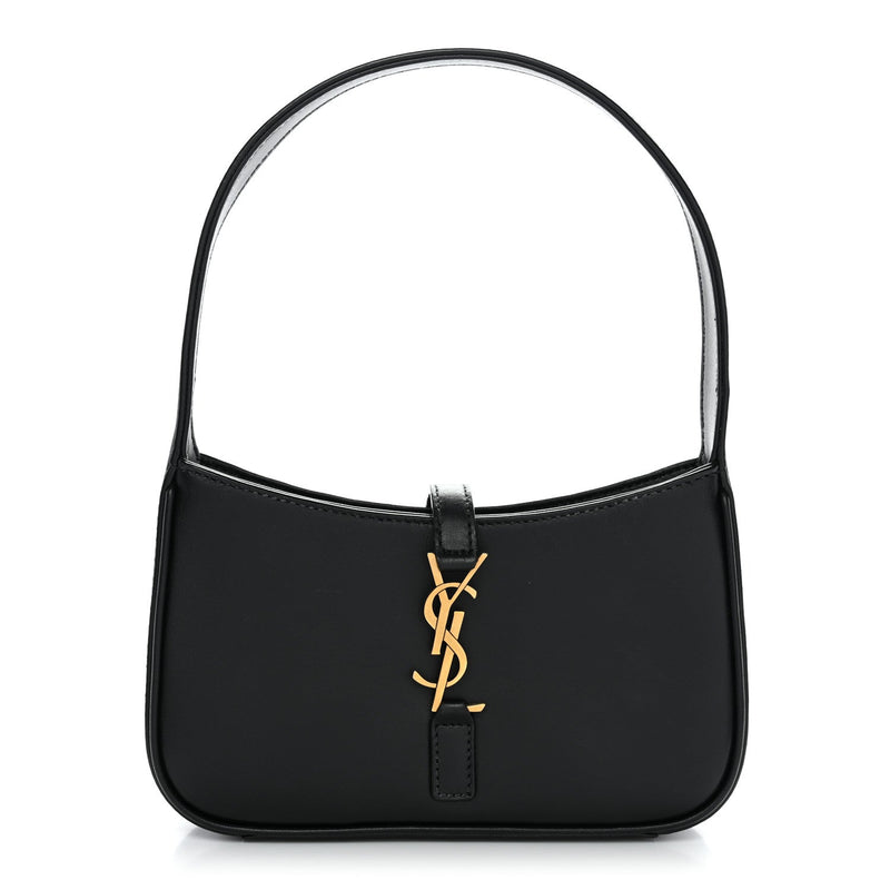 Smooth Calfskin Le 5 A 7 Mini Hobo Black
