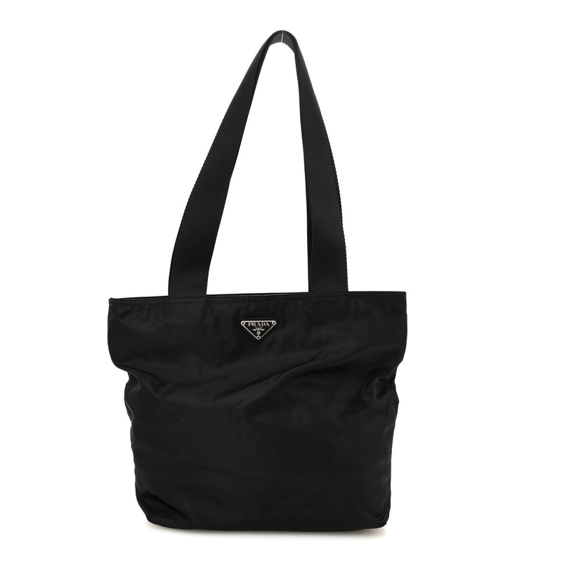 Tessuto Nylon Shopping Tote Black