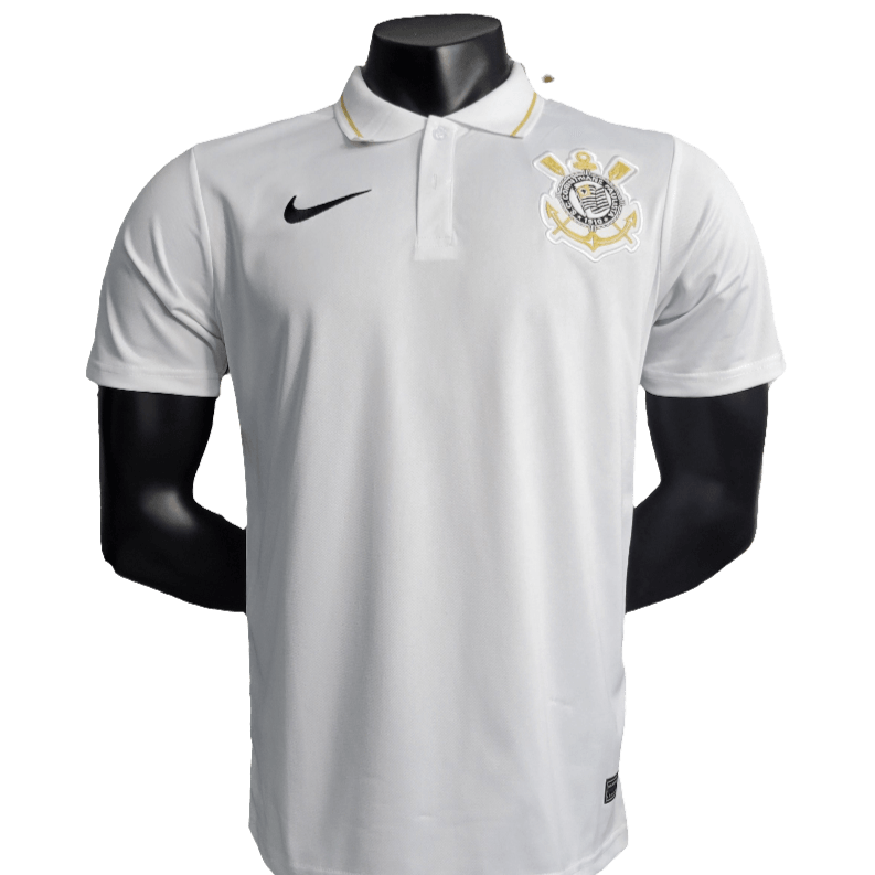 Corinthians 23/24 Polo Edition Jersey - White - Fan Version | Free Shipping + Keychain Gift