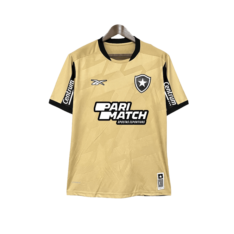 Botafogo 24/25 Goalkeeper Jersey - Gold - All Sponsors - Fan Version | Free Shipping + Keychain Gift