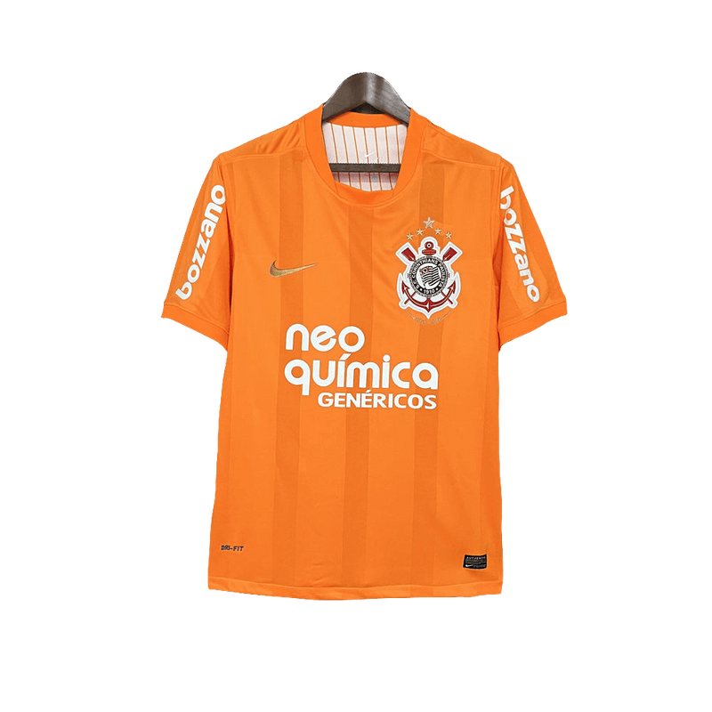 Corinthians 2010 Goalkeeper Orange Jersey - Retro Version | Free Shipping + Keychain Gift