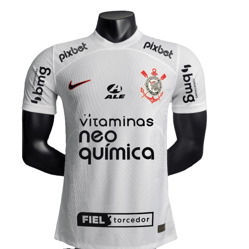 Corinthians 23/24 I Home Jersey - All Sponsors - Player Version | Free Shipping + Keychain Gift