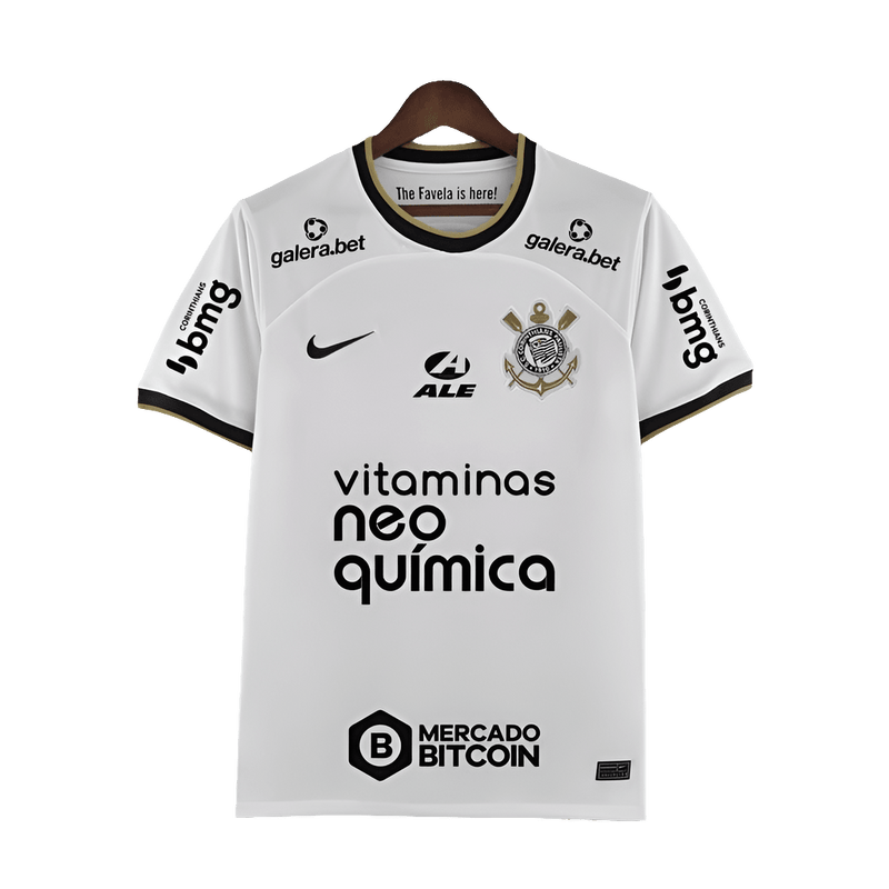 Corinthians 22/23 I Home Jersey - All Sponsors - Fan Version | Free Shipping + Keychain Gift