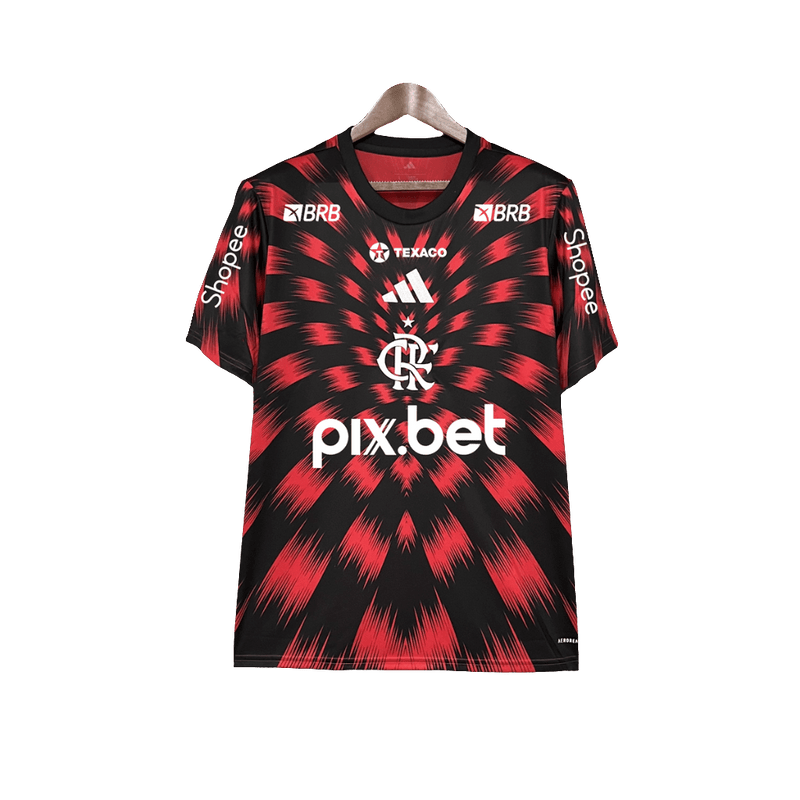 Flamengo 25/26 Pre-Match Jersey - All Sponsors - Fan Version | Free Shipping + Keychain Gift