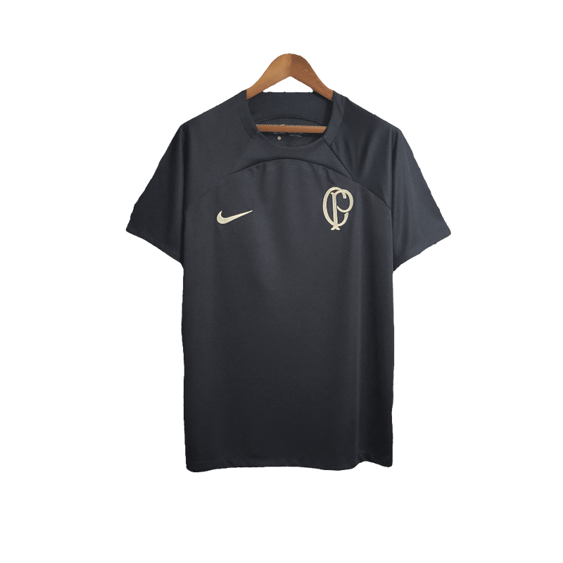 Corinthians 22/23 Training Jersey - Black - Fan Version | Free Shipping + Keychain Gift