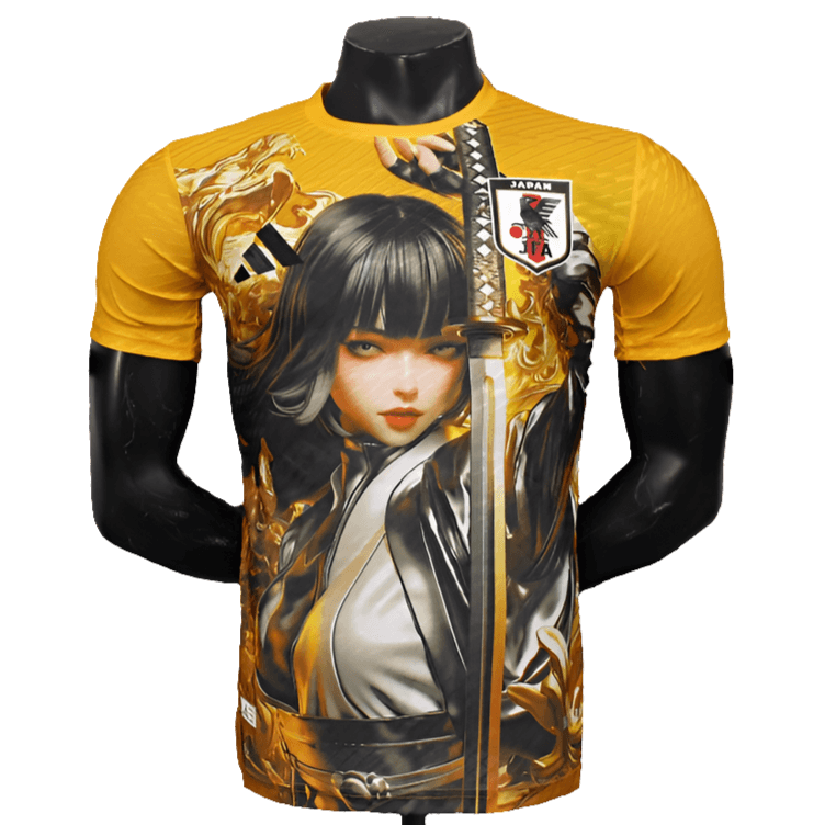 Japan 25/26 Anime Special Edition Jersey - Orange - Player Version | Free Shipping + Keychain Gift