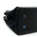 Grained Calfskin Medium Rive Gauche Cabas Black