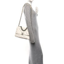 Lambskin Quilted Small Loulou Puffer Monogram Chain Satchel Dark Beige