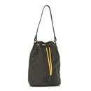 Canvas Gabardine Bucket Bag Oliva Giallo