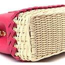 Rattan Taurillon Capucines Mini Magenta