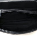 Calfskin Y Quilted Monogram Monochrome Medium Loulou Chain Satchel Black