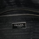 Nappa Nylon Soft Padded Shopping Tote Black Blue
