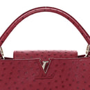 Ostrich Capucines MM Fuchsia