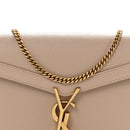 Grain De Poudre Monogram Cassandra Chain Wallet  Dark Beige