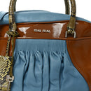 Nappa Vernice Snakeskin Bowler Cognac Astrale