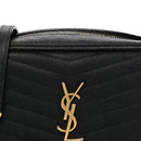 Grain De Poudre Matelasse Monogram Mini Lou Camera Bag Black