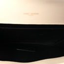 Grain De Poudre Matelasse Chevron Monogram Envelope Clutch Blanc Vintage