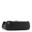 Lambskin Quilted Toy Loulou Puffer Monogram Chain Satchel Black