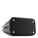 Saffiano Cuir Medium Panier Bucket Bag Black Fuoco