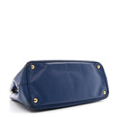 Saffiano Lux Medium Galleria Double Zip Tote Bluette