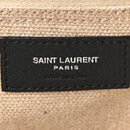 Linen Calfskin Small Rive Gauche Tote Greggio Natural