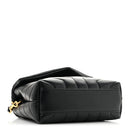 Calfskin Y Quilted Monogram Toy Loulou Crossbody Bag Black