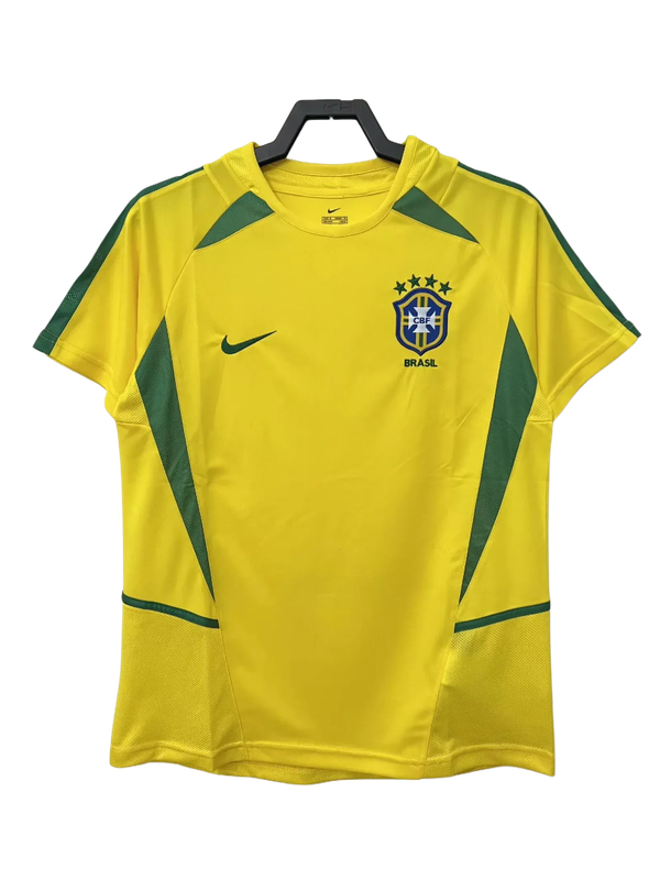 Brazil 2002 I Home Jersey - Retro Version | Free Shipping + Keychain Gift