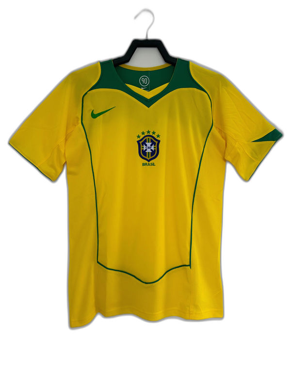 Brazil 2004 I Home Jersey - Retro Version | Free Shipping + Keychain Gift