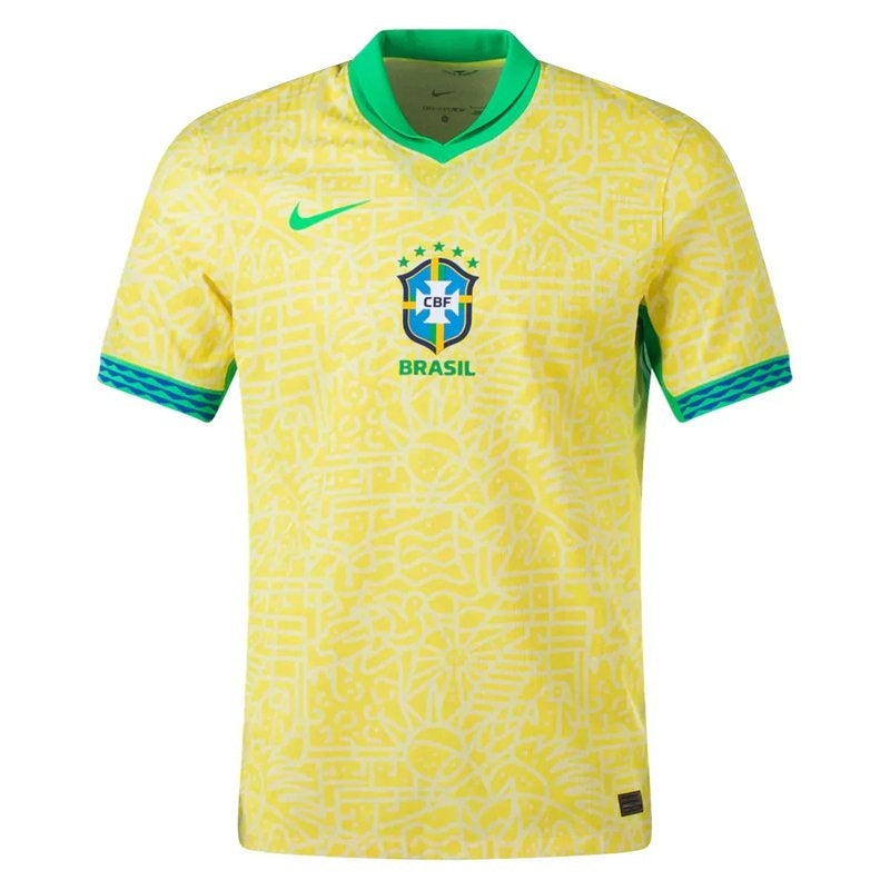 Brazil 24/25 I Home Jersey - Fan Version | Free Shipping + Keychain Gift