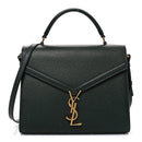 Grain de Poudre Medium Classic Monogram Cassandra Top Handle Dark Green