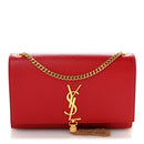 Grain De Poudre Medium Classic Monogram Kate Tassel Satchel Rouge Eros