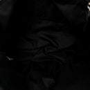 Re-Nylon Padded Printed Medium Tote Bag Black White