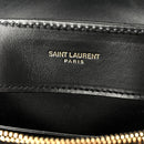 Calfskin Y Quilted Monogram Small Loulou Chain Satchel Black