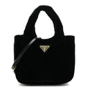 Padded Velvet Mini Bag Black