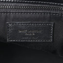 Crinkled Calfskin Matelasse Monogram Medium Niki Chain Satchel Black