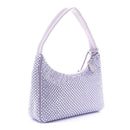 Satin Crystal Mini Re-Edition 2000 Bag Glicine