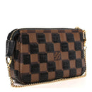 Damier Paillettes Mini Pochette Accessories Black