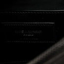 Sheepskin Matelasse Chevron Monogram Medium College Bag Asphalt