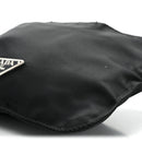 Nylon Mini Flat Messenger Bag Black