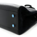 Grained Calfskin Medium Rive Gauche Cabas Black