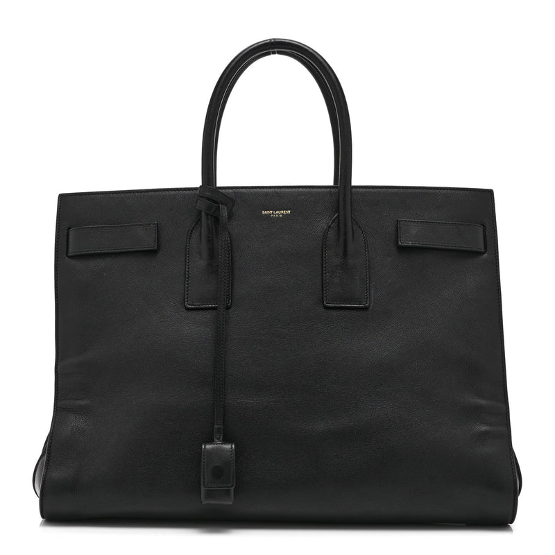 Calfskin Large Sac de Jour Carryall Black
