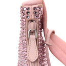 Satin Crystal Mini Re-Edition 2000 Bag Alabastro