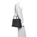 Grained Calfskin Small Sac De Jour Black