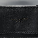 Calfskin Y Quilted Monogram Monochrome Medium Loulou Chain Satchel Black
