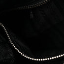 Tessuto Nylon Rose Shoulder Bag Black Rosso