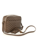 Calfskin Matelasse Monogram Lou Camera Bag Dark Beige