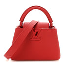 Taurillon Mini Capucines Monochrome Red